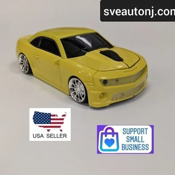 Yellow Camaro USB Mouse
