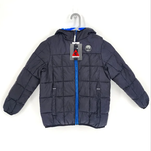 Gerry NWT Boy's Torque Puffer Coat Hooded Black