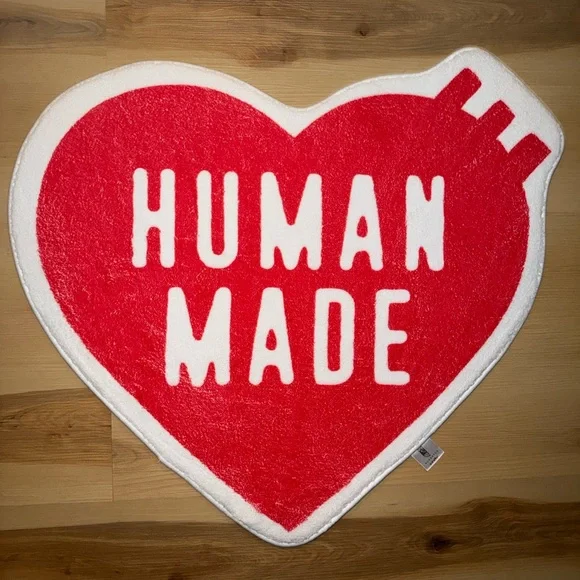 Human Made Bold Red Heart Rug