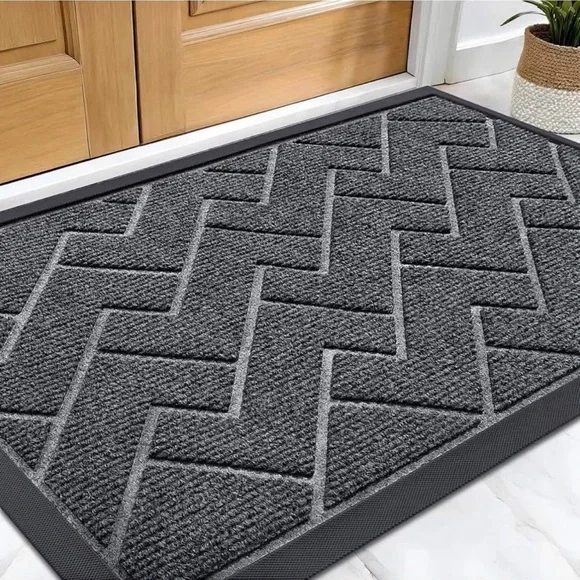Front Door Mat Indoor Outdoor Entrance, Waterproof All-Season 36”x24”