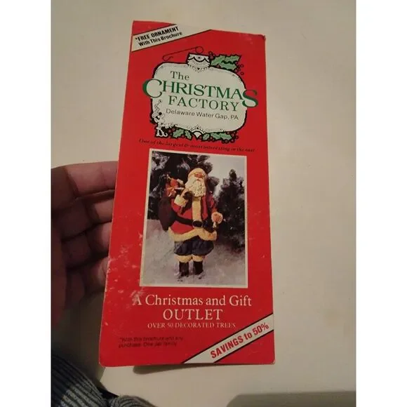 Vintage Brochure Travel Pamphlet Booklet Handout VTG Christmas Factory PA