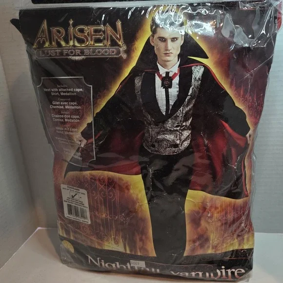 Rubies Nightfall Vampire Adult Costume M/44 Jacket Size~Arisen‎ Lust For Blood