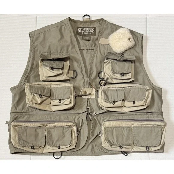SPORTSMANS WAREHOUSE - Men's Multi-pocket Fishing Vest -‎ Size Large