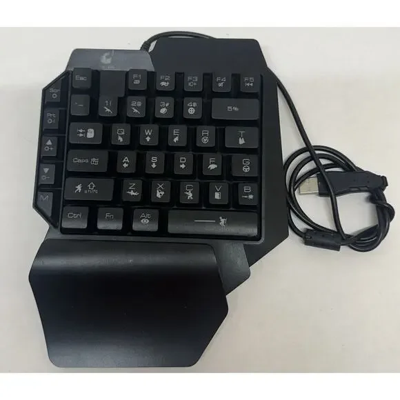 Ziyou Lang T1 Wired USB Combo Bundle One Handed Backlit Gaming Keyboard