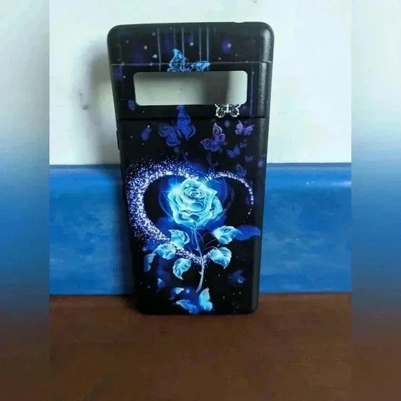 Google Pixel 6 Pro Case-Blue Rose (Nwt)