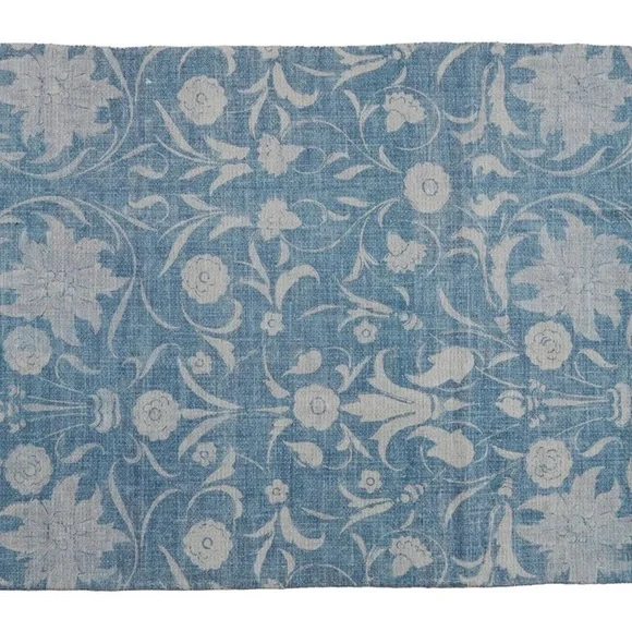Patina Vie Floral Blue Accent Rug