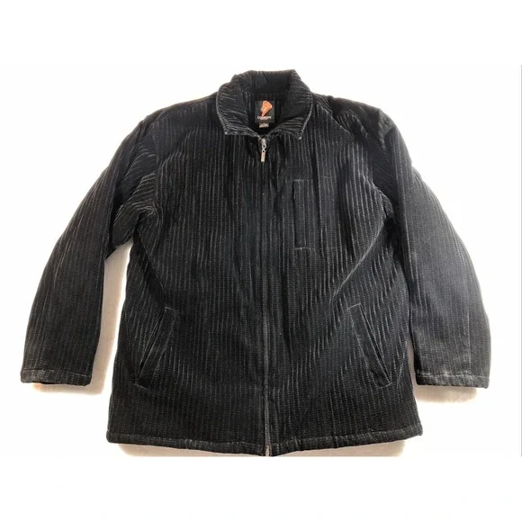 Godbody Since‎ 1981 Jacket Men's XL Black Full Zip Coat Quilted Heavy Streetwear