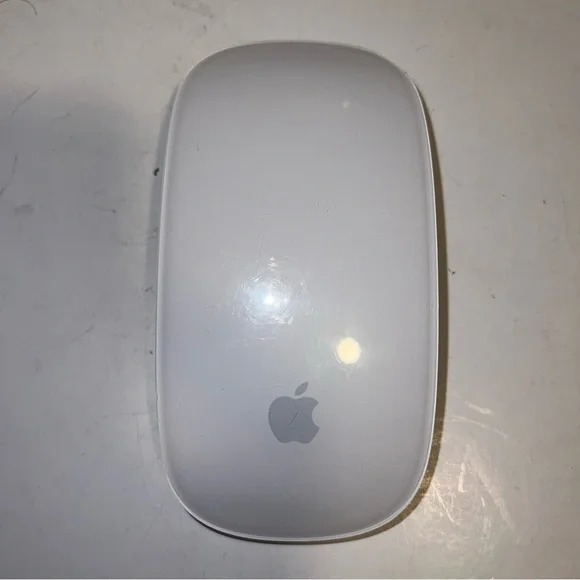 Apple Magic Laser Mouse Wireless Bluetooth White A1296 Untested preowned Read!!