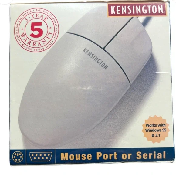 Kensington White Computer Mouse