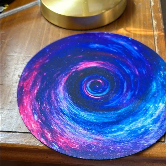 Galaxy Swirl Art Print Mouse Pad