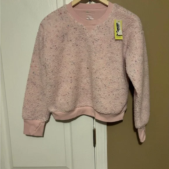 All in Motion Light Pink Fleece Sweater Size XL - 14 Girl