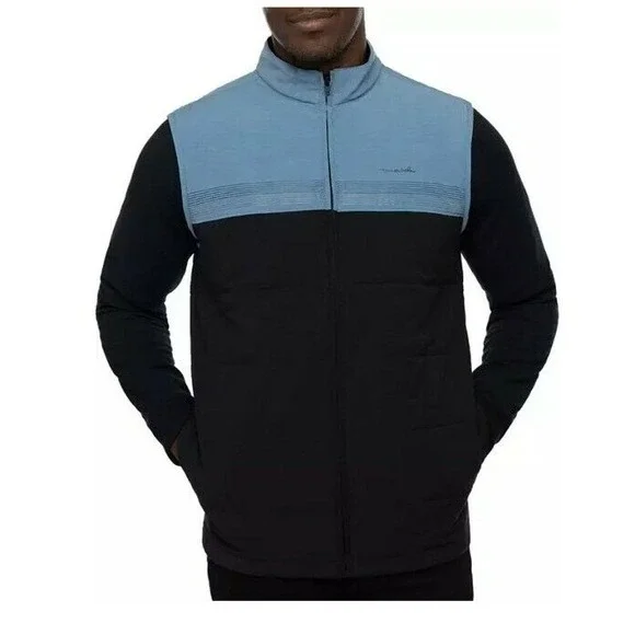 Men's Travis Mathew Todos Santos Full Zip Vest Large Color Block Lightweight