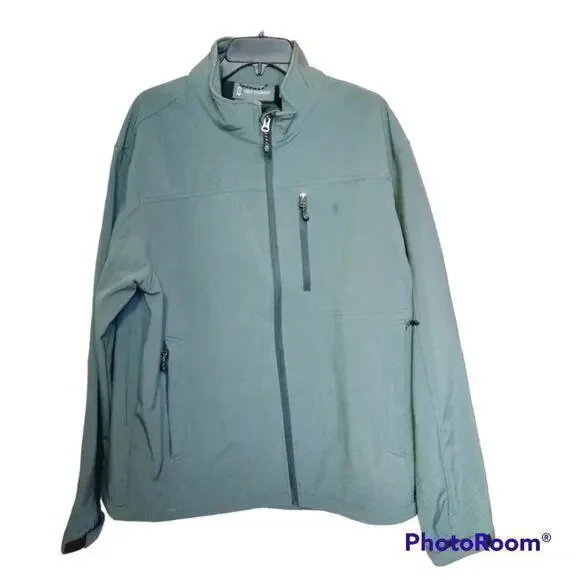 Free Country Jacket Full Zip Pewter Zip‎ Pockets Mens Size XL 46-48