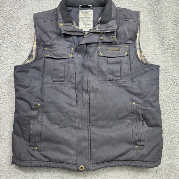 Craghoppers‎ mens puffer Blue Utility vest size Xlarge Flannel Lining