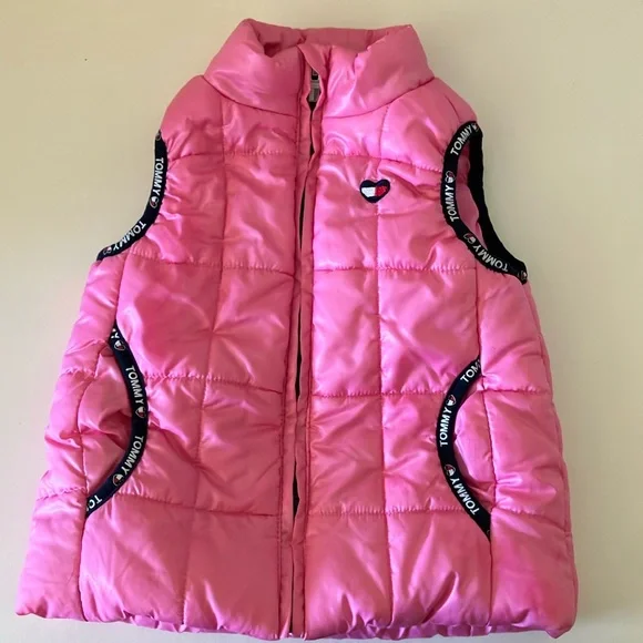 Tommy Hilfiger girls pink vest 18 mo