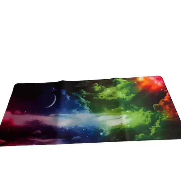 CVROY Sky Gaming Moon Light Universe Computer Laptop Mat Pad 11.75 x 31