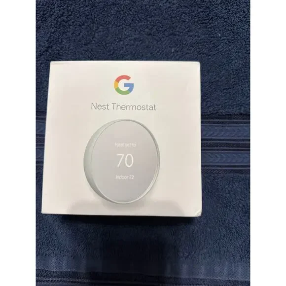 Google Nest G4CVZ Programmable Wi-Fi Thermostat - Fog Gray New‎ open box