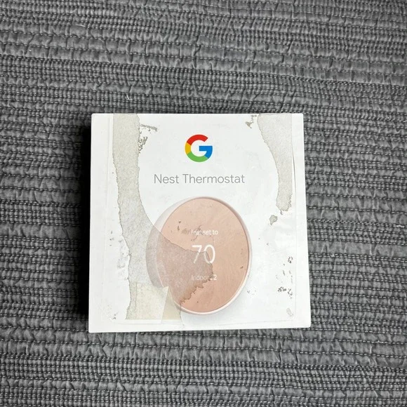 Google Nest Thermostat Smart WiFi Programmable Sand G4CVZ No Bracket/Cover