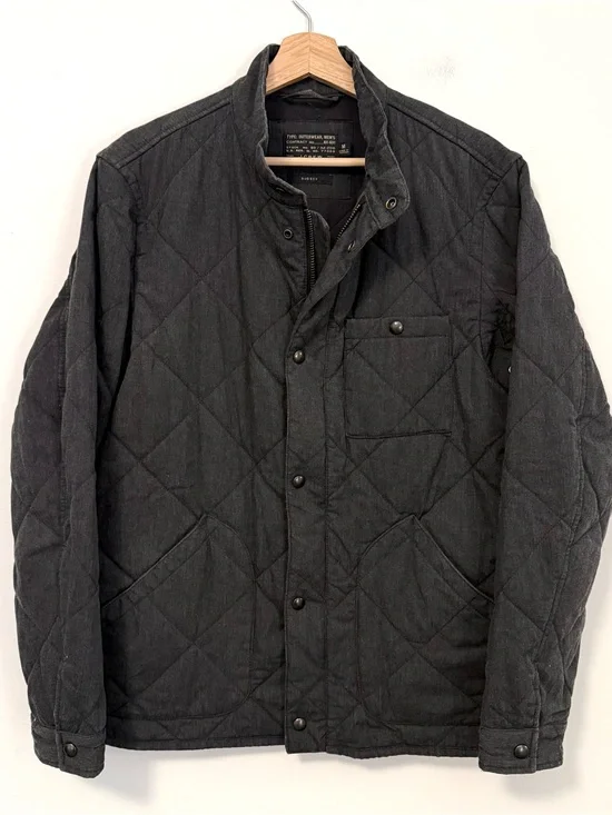 J.Crew Men’s Sussex Quilted Primaloft Zip Snap Button Jacket
