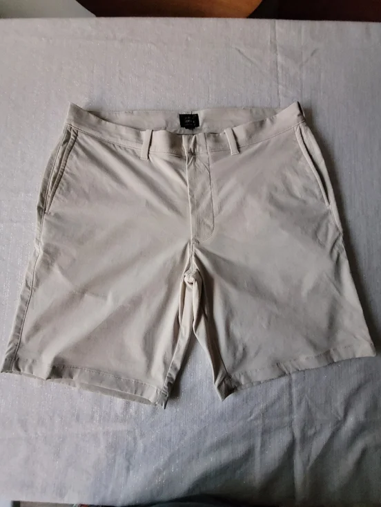 J. Crew Stretch Men's Casual Golf Shorts in Light Beige Size W33 L9