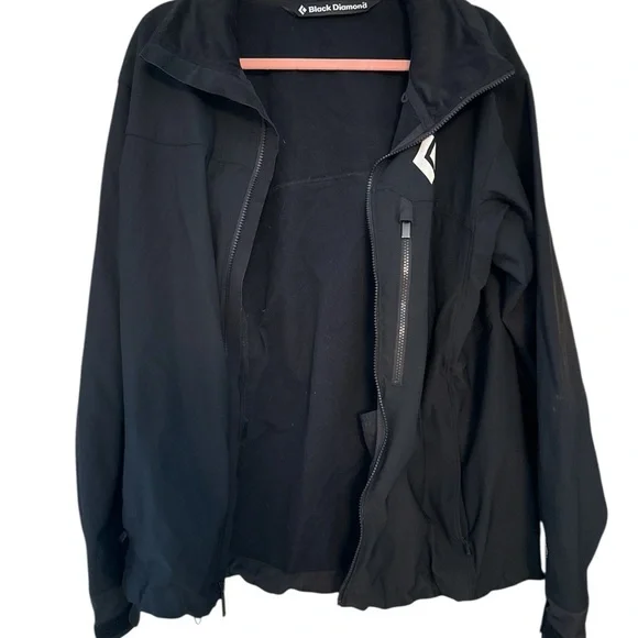 Black Diamond Performance Jacket Black High Collar