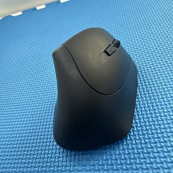 Bluetooth Wireless Vertical Mouse Black - Silent Noiseless Ergonomic Design