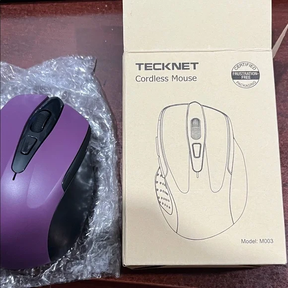 Purple Cordless Mouse