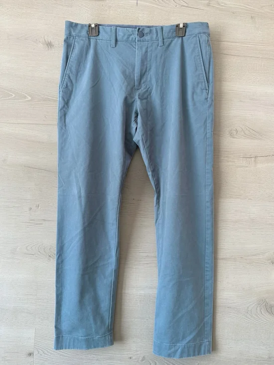 J.Crew Flex Chino Pants Mens 33x30 Blue Stretch Casual Slim Straight