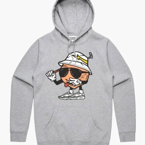 Devereux‎ Golf Peachy Mane Graphic Streetwear Hoodie Sz S