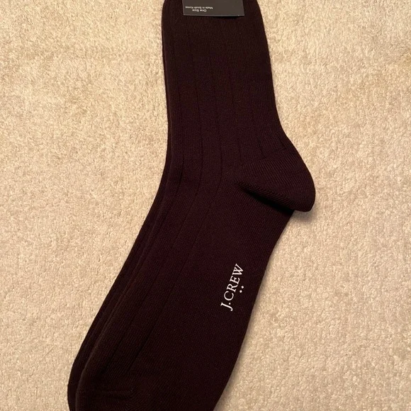 J. Crew Brown Dress Socks Crew Length
