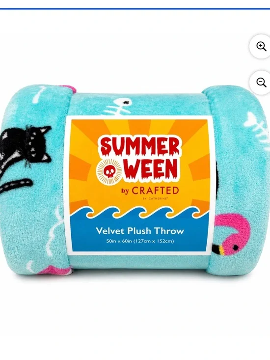 Summerween Blanket - Skeleton Cats