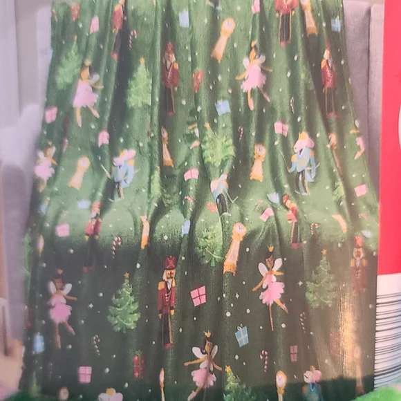 Holiday Throw COZY Blanket Festive Fairies, Nutcracker, Christmas Tree Etc NWT