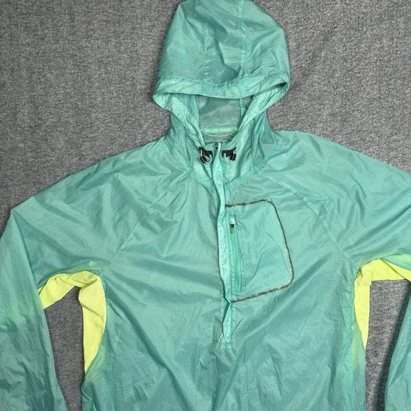 Nike Pro Training 1/2 Zip Jacket Feather Lightweight Teal Large Breathable Gym