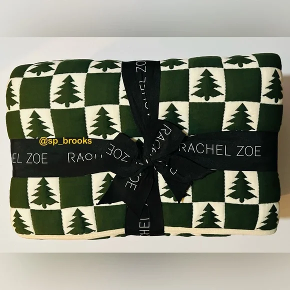 🎁Rachel Zoe Knitted Quilt - Twin / Twin XL - Reversible 100% Cotton
