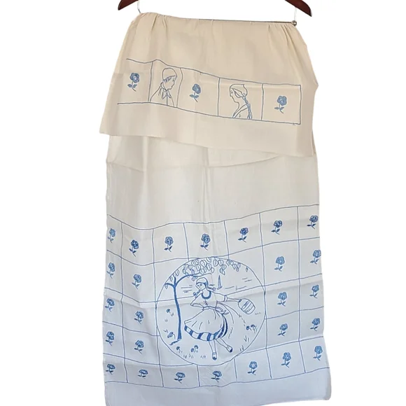 Handmade linen parade cloth