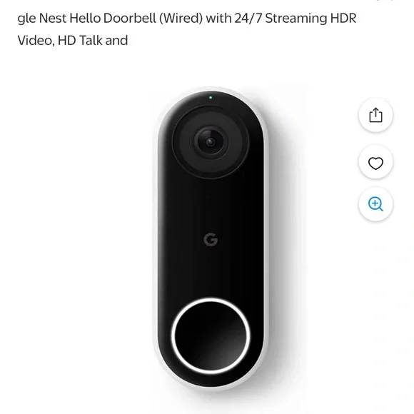 google smart home doorbell