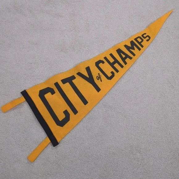 Oxford Pennant City Of‎ Champs Pittsburgh Steel City Felt Pennant Made In USA