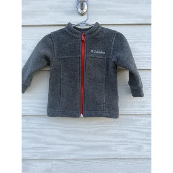 Columbia‎ Toddler Baby Boys' Steens Mountain Fleece Jacket Grey Size 6-12 Months