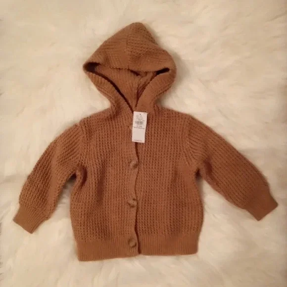 Old Navy Long Sleeve Button Front Sweater - 12-18M - NWT