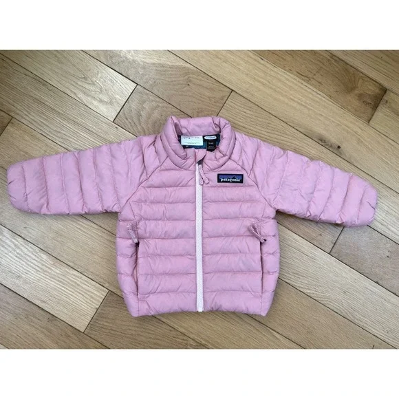 Patagonia Kids Baby Down Pink Puffer Jacket 3-6M 60446 Recycled Down