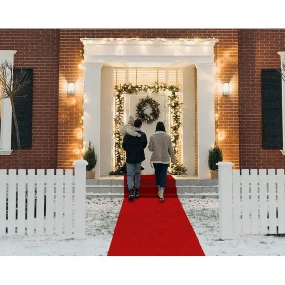 New Red Carpet Runner for Party, 2.6x15 ft Hollywood Aisle Rug for Wedding