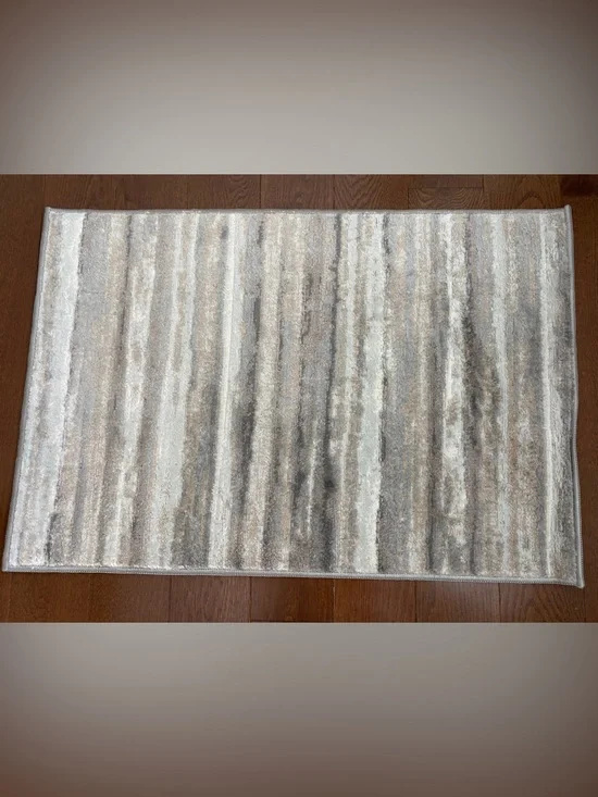 New Livabliss Roma Neutral Striped Accent rug 2x3