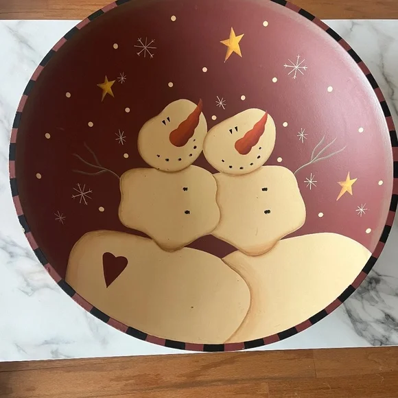 Large snowman bowl