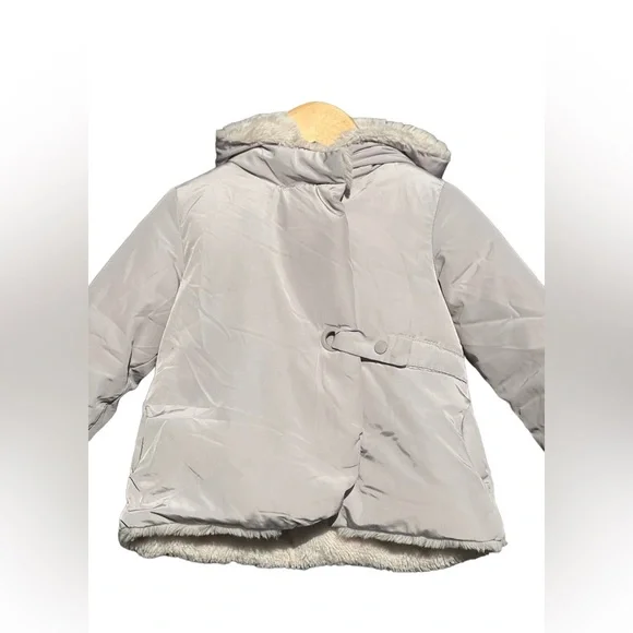 Zara Baby Outerwear Collection Puffer Faux Fur Lined Hooded Coat