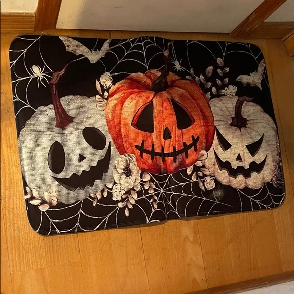 Halloween Pumpkin door mat