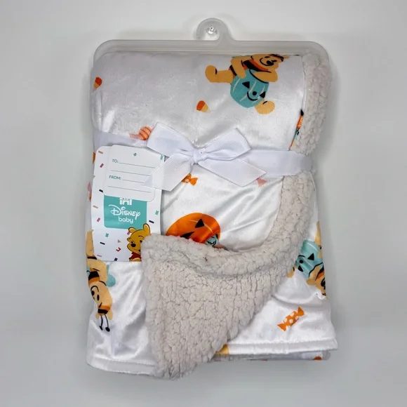 NEW Disney Winnie The Pooh Halloween Baby Blanket