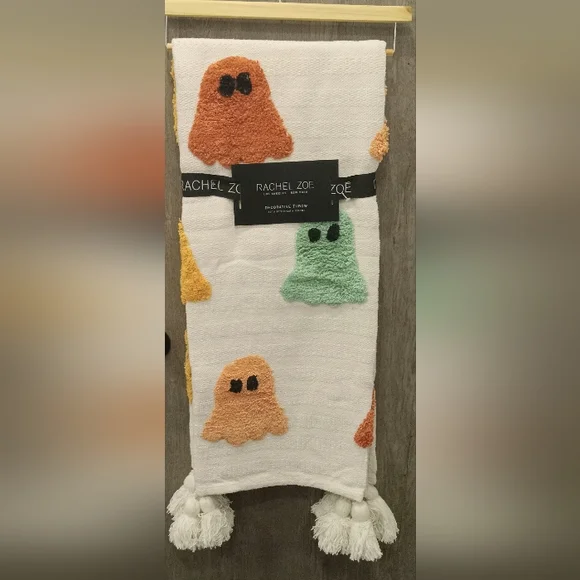 Ghost Pastel Blanket , Boo Basket Blanket , Ghost Viral Blanket , Tiktok Blanket