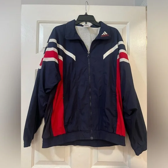 Vintage Normcore Adidas Mens Bomber Jacket Size L