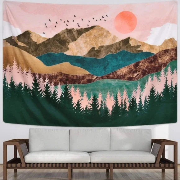 ⛰️ Mountain Peak Tapestry
