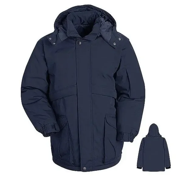 NWT Red Kap Mens JP70 Heavyweight Parka Navy Jacket Coat Medium New Work Outdoor